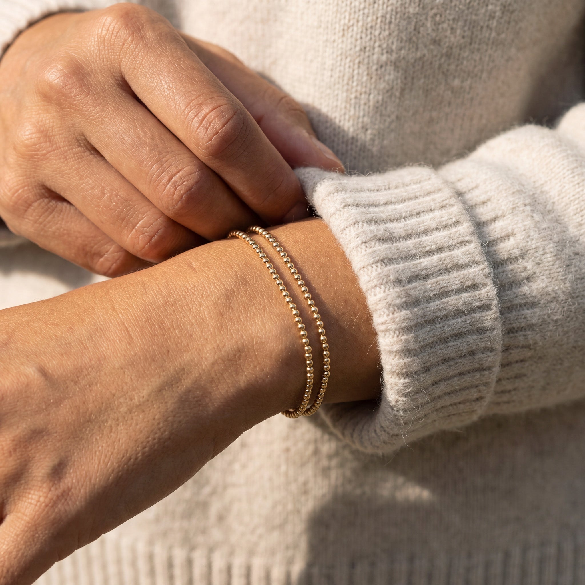 3MM Gold Ball Bracelet - Taylor New York