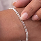 3MM Silver Ball Bracelet - Taylor New York
