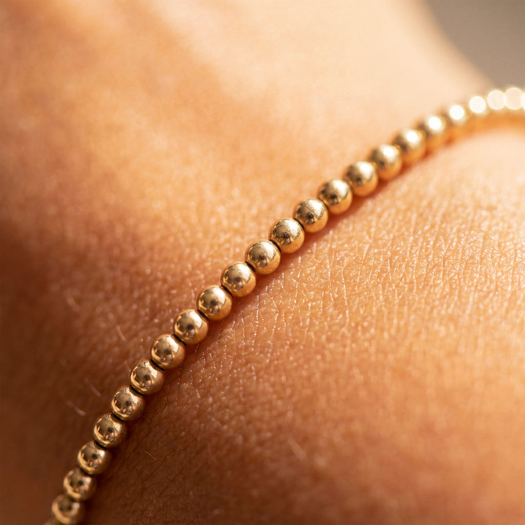 4MM Gold Ball Bracelet - Taylor New York