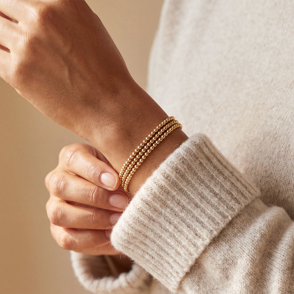 4MM Gold Ball Bracelet - Taylor New York