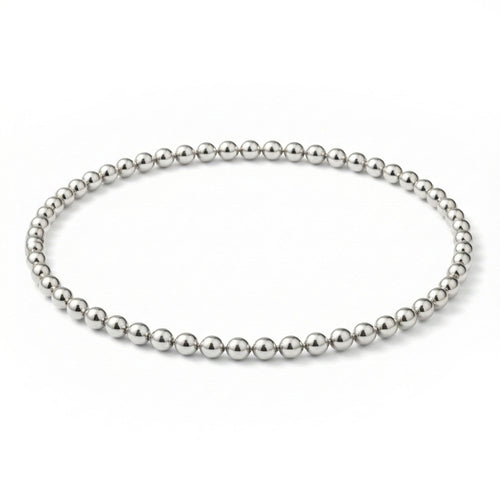 4MM Silver Ball Bracelet - Taylor New York