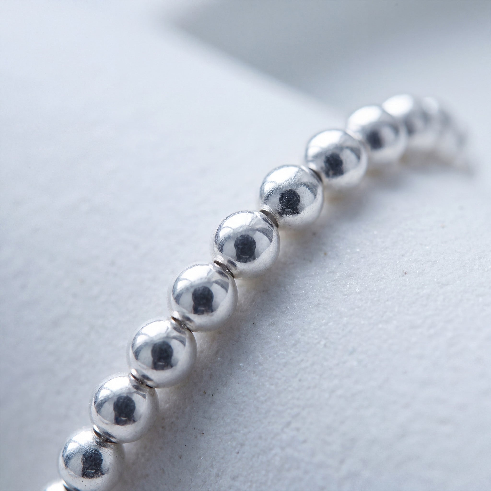 4MM Silver Ball Bracelet - Taylor New York
