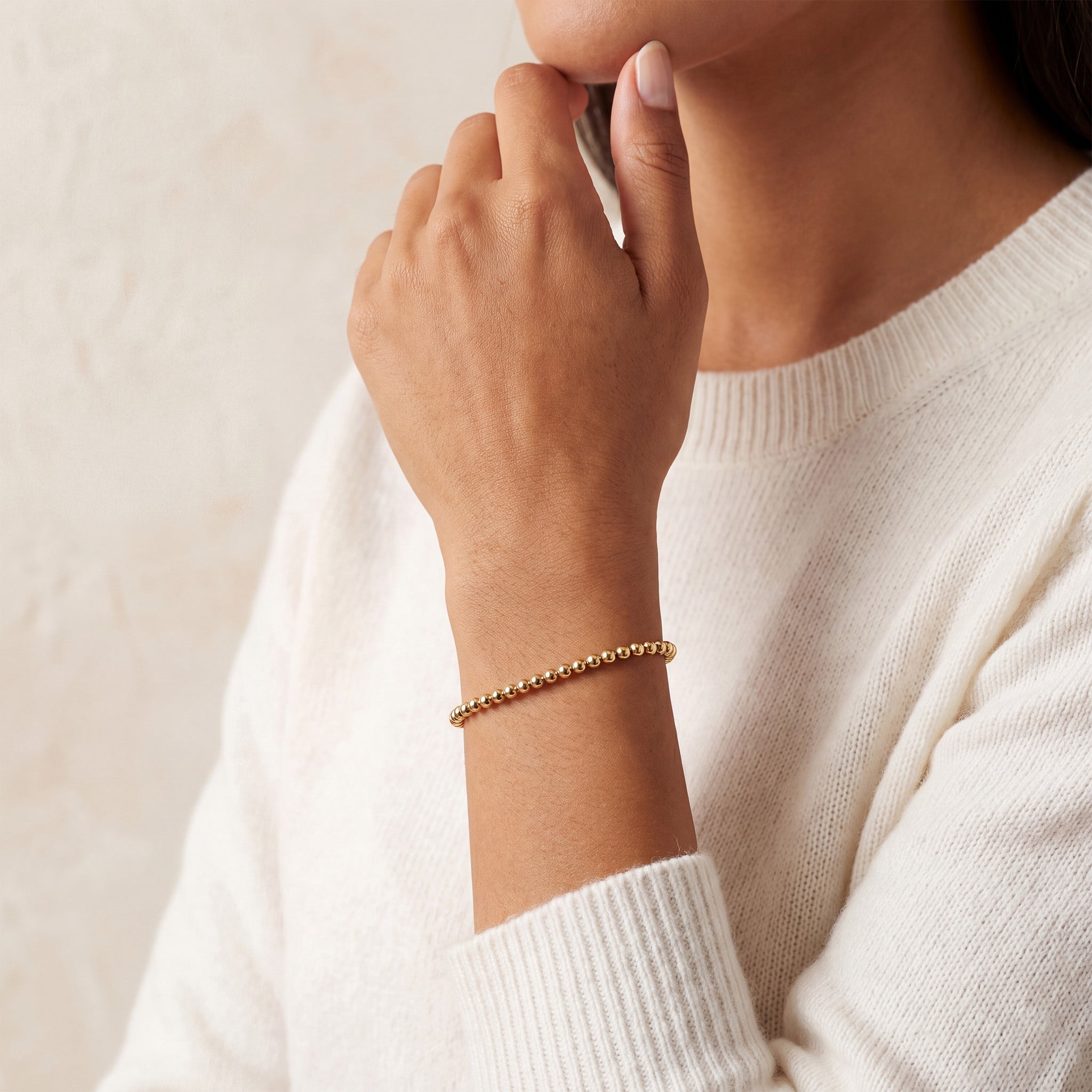 5MM Gold Ball Bracelet - Taylor New York