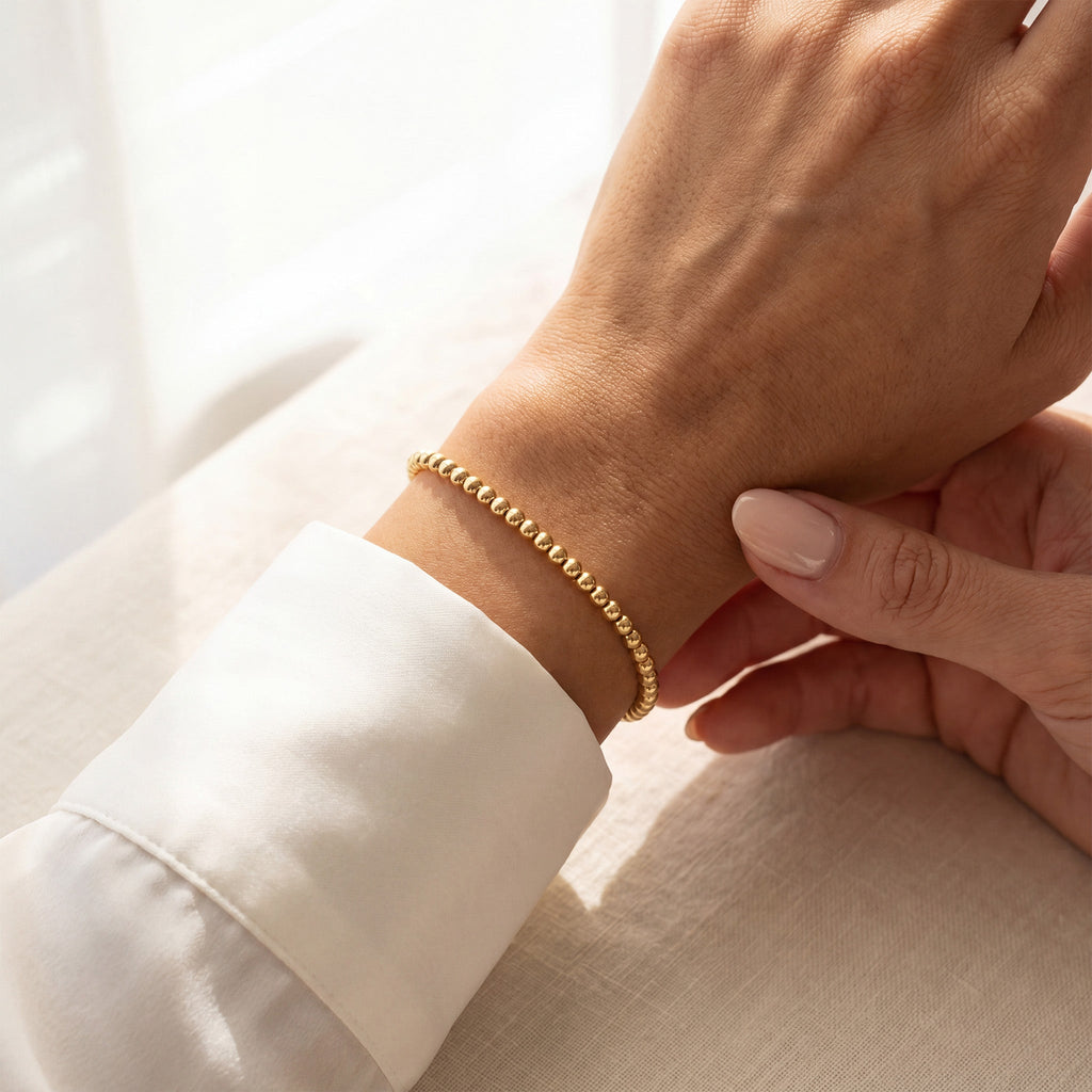 5MM Gold Ball Bracelet - Taylor New York