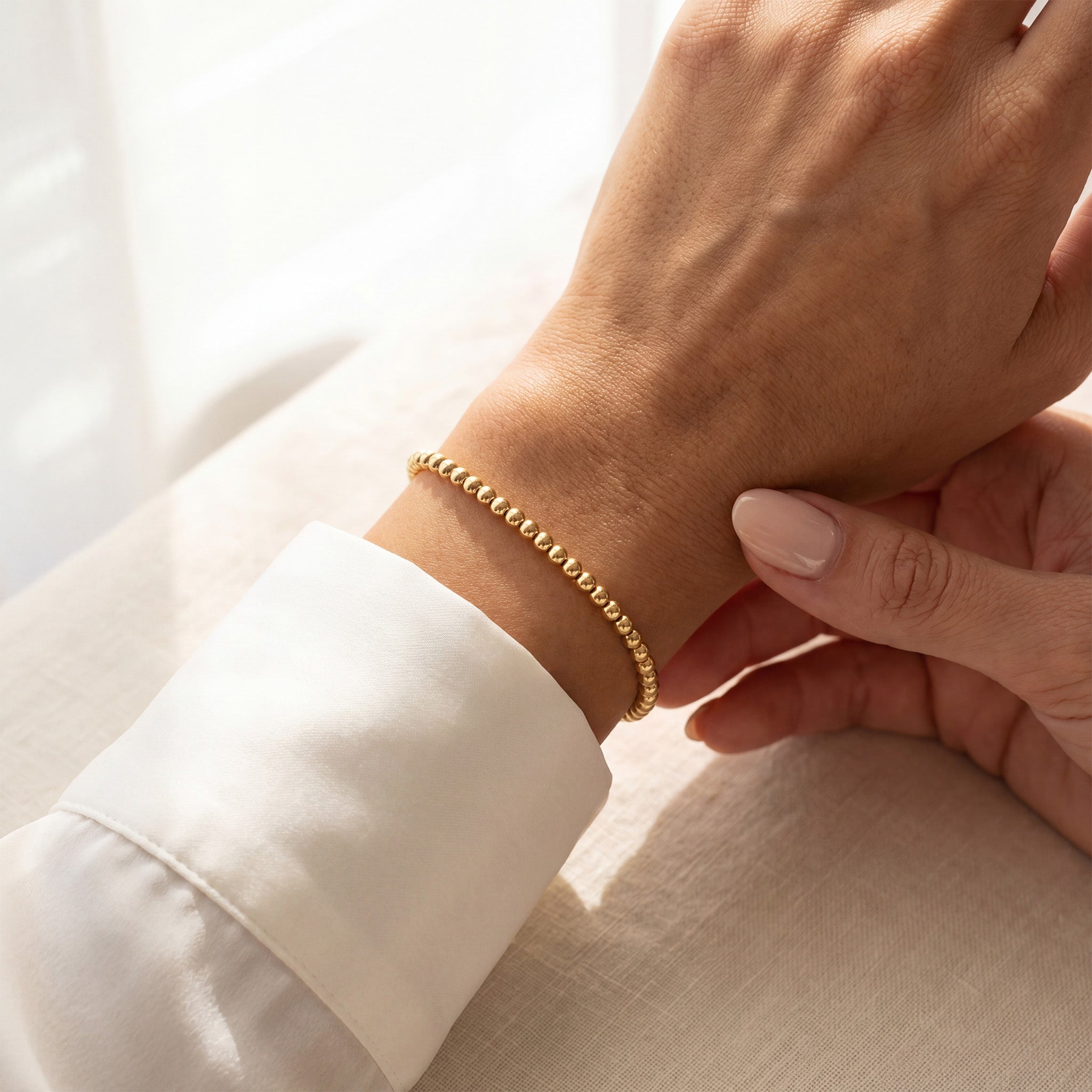 5MM Gold Ball Bracelet - Taylor New York