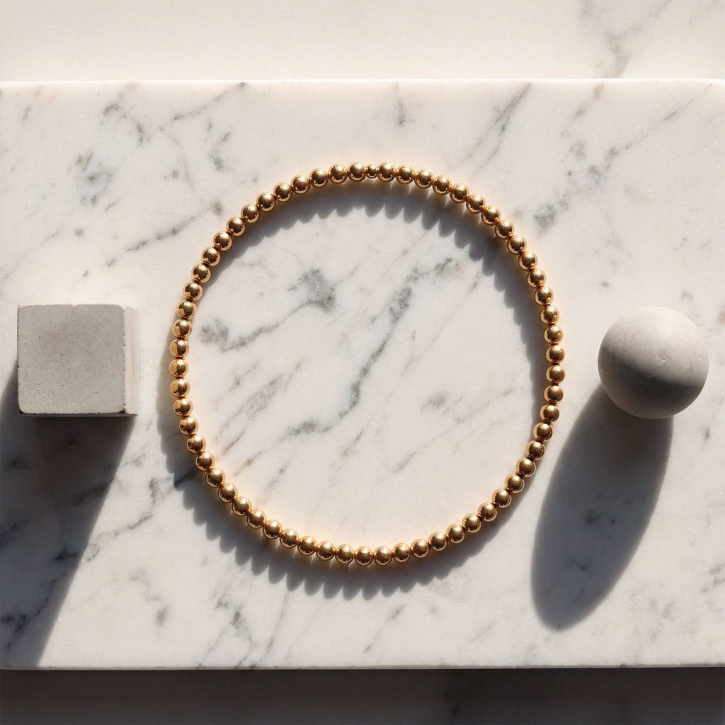 5MM Gold Ball Necklace - Taylor New York