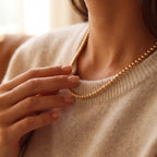 5MM Gold Ball Necklace - Taylor New York