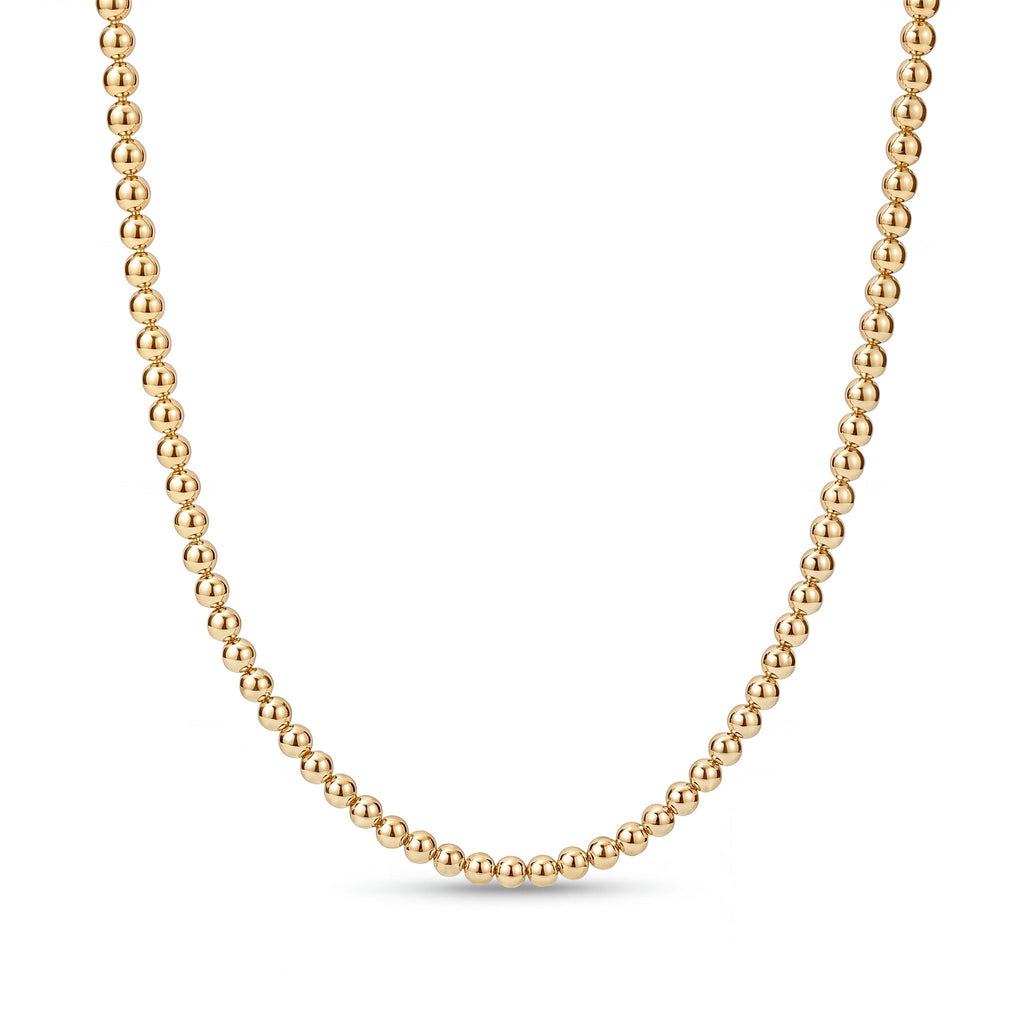 5MM Gold Ball Necklace - Taylor New York