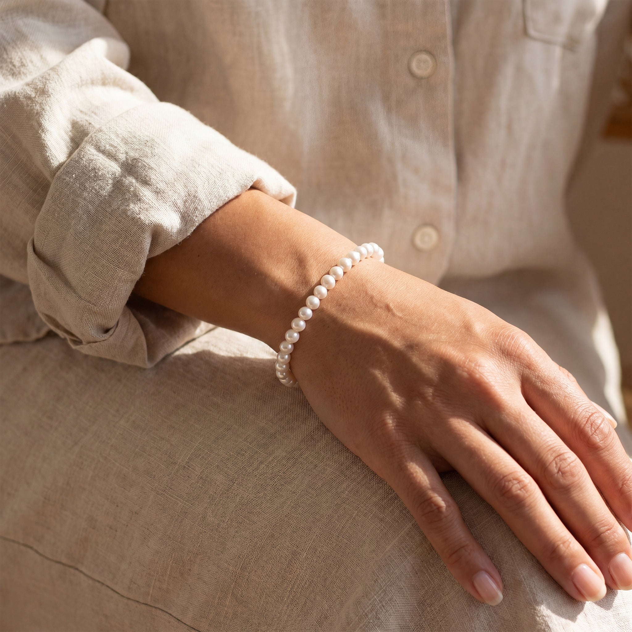 5MM Pearl Bead Bracelet - Taylor New York