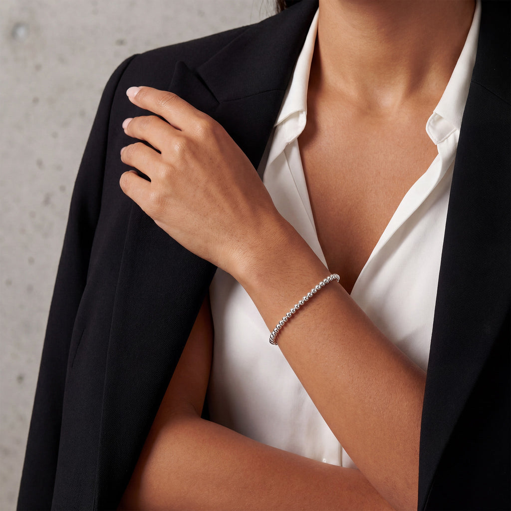5MM Silver Ball Bracelet - Taylor New York