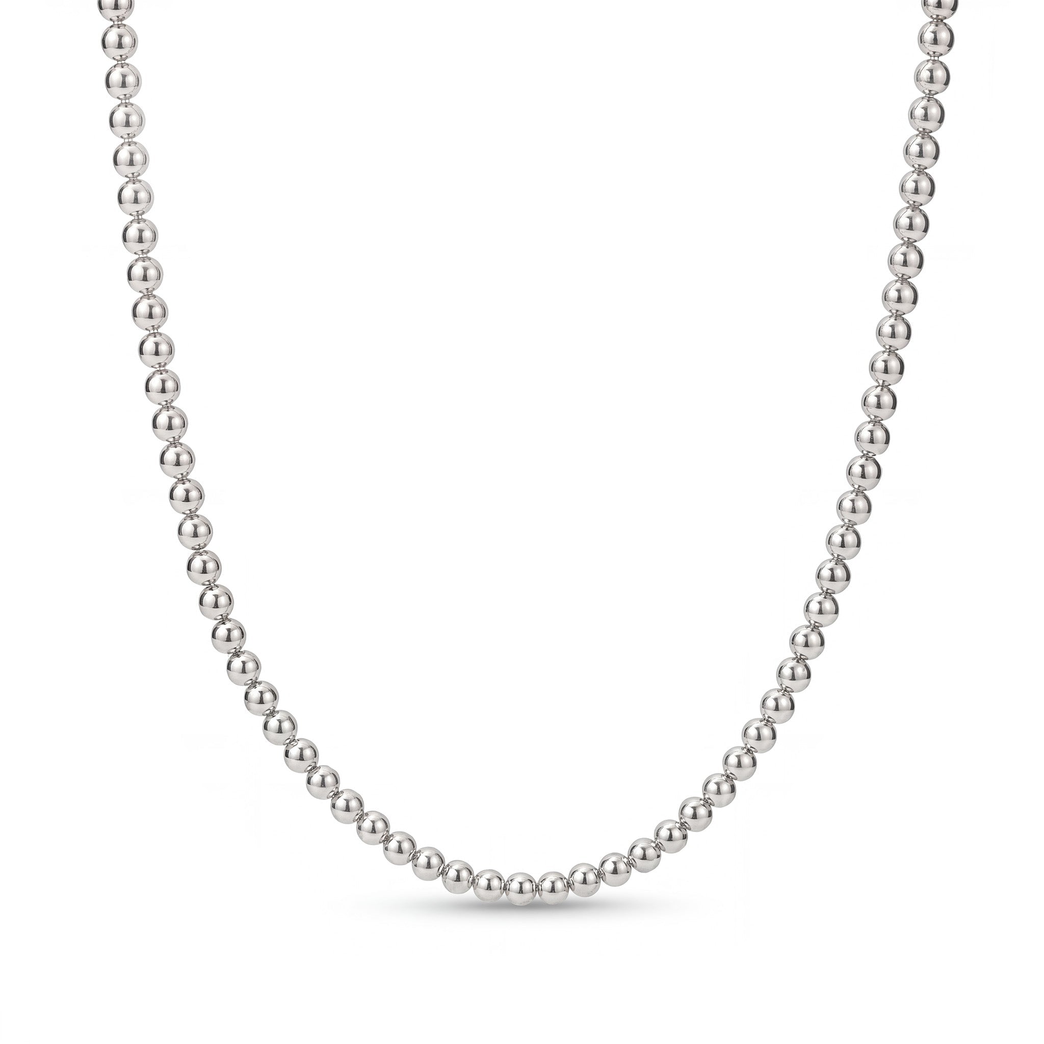 5MM Silver Ball Necklace - Taylor New York