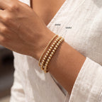 6MM Gold Ball Bracelet - Taylor New York