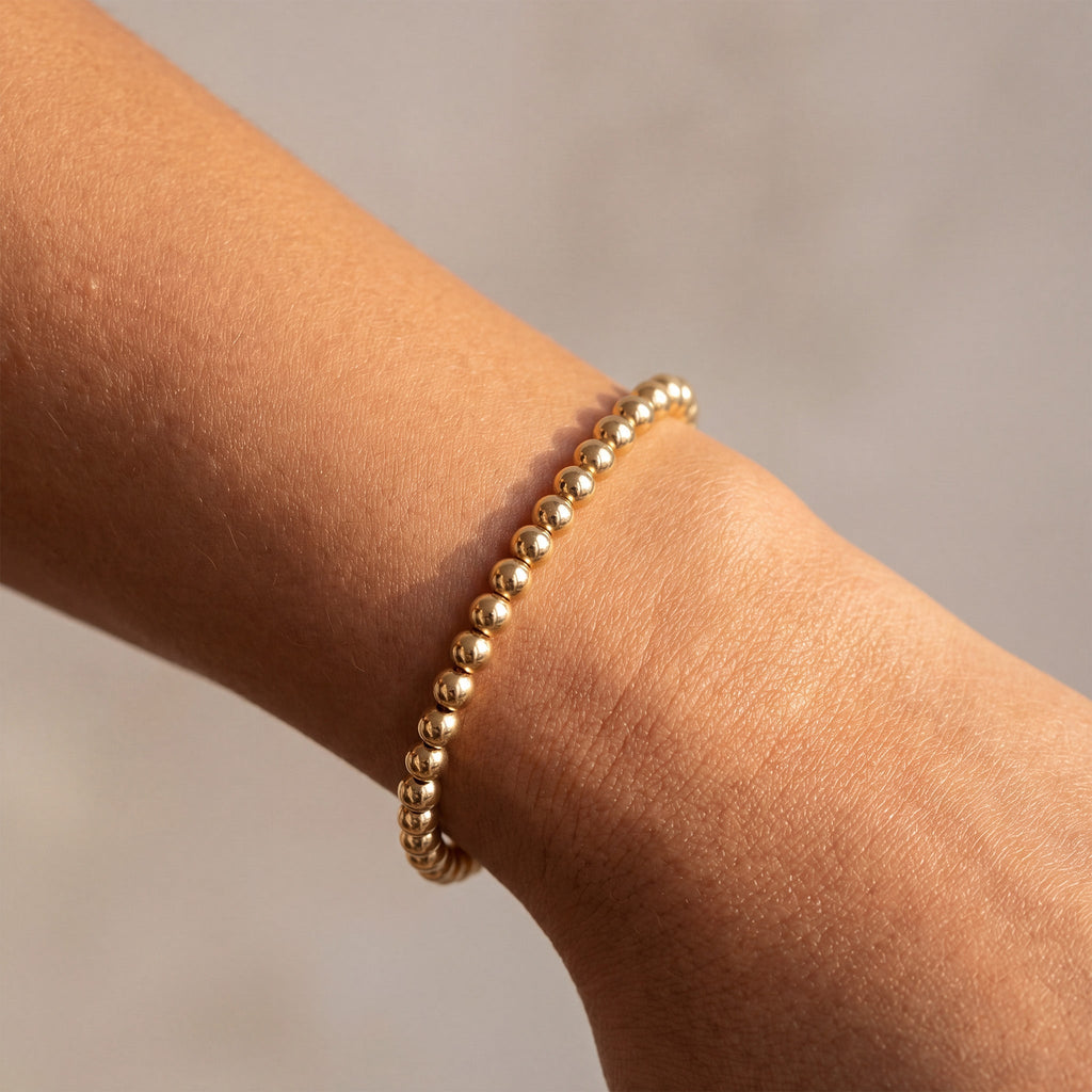 6MM Gold Ball Bracelet - Taylor New York