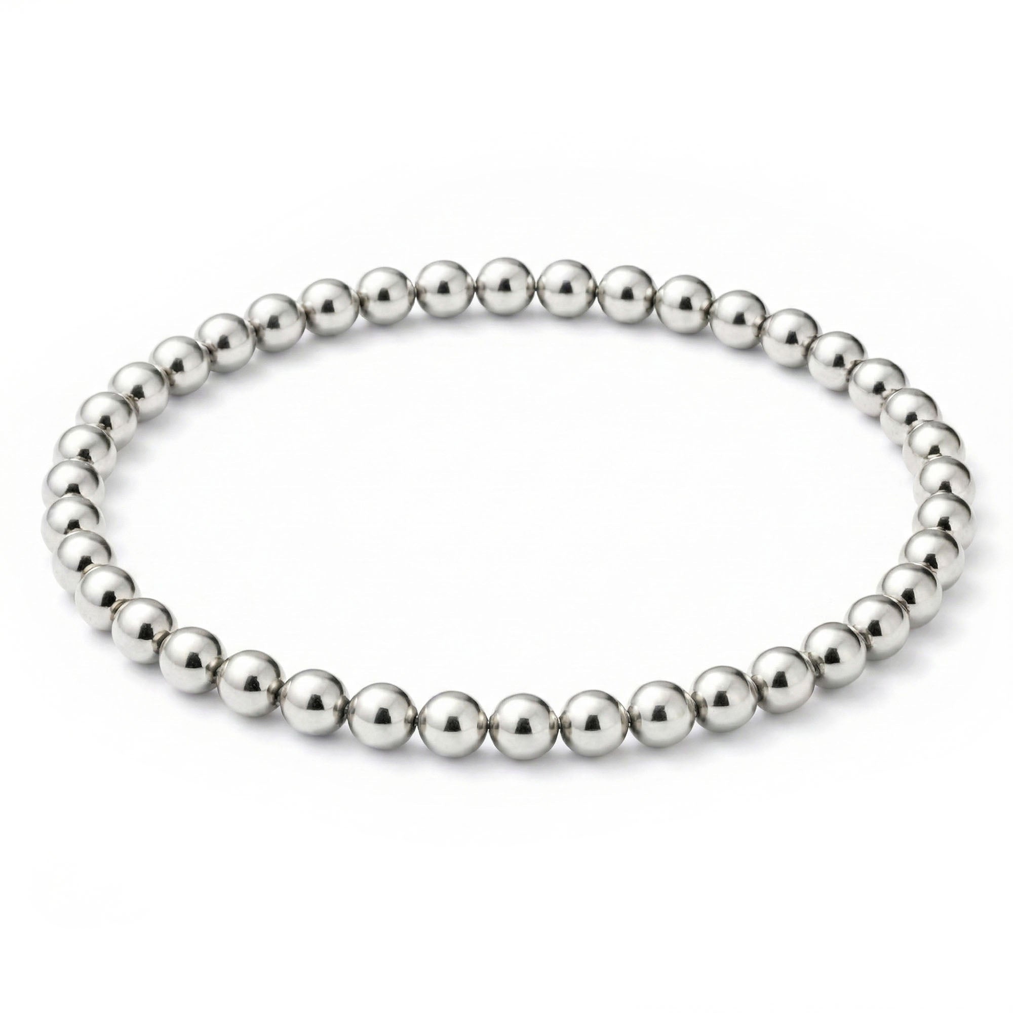 6MM Silver Ball Bracelet - Taylor New York