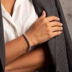 8MM Silver Ball Bracelet - Taylor New York