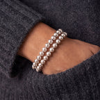 8MM Silver Ball Bracelet - Taylor New York