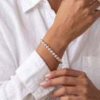 8MM Silver Ball Bracelet - Taylor New York