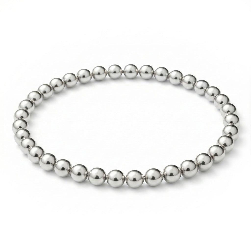 8MM Silver Ball Bracelet - Taylor New York