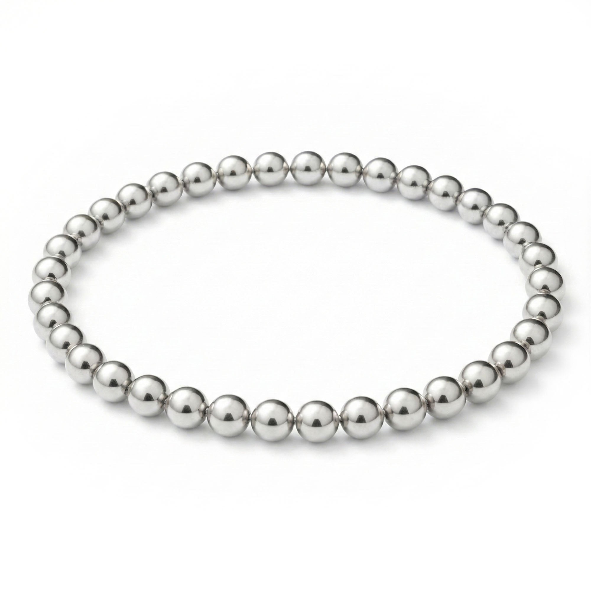 8MM Silver Ball Bracelet - Taylor New York