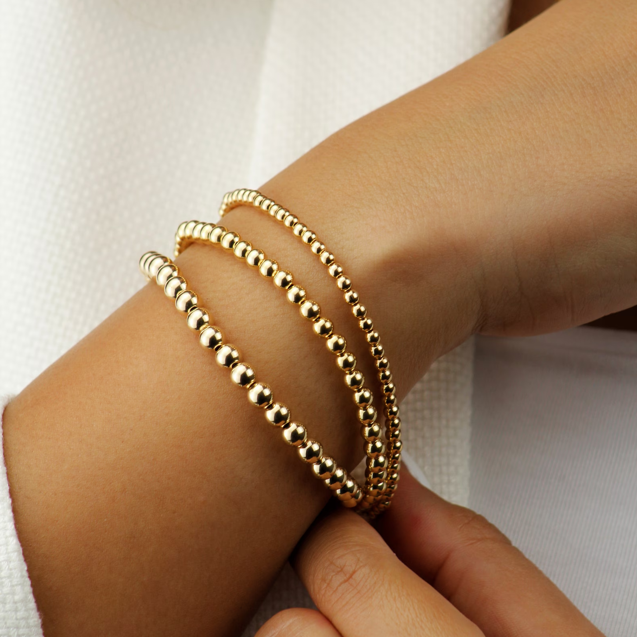 Gold Bead Bracelet