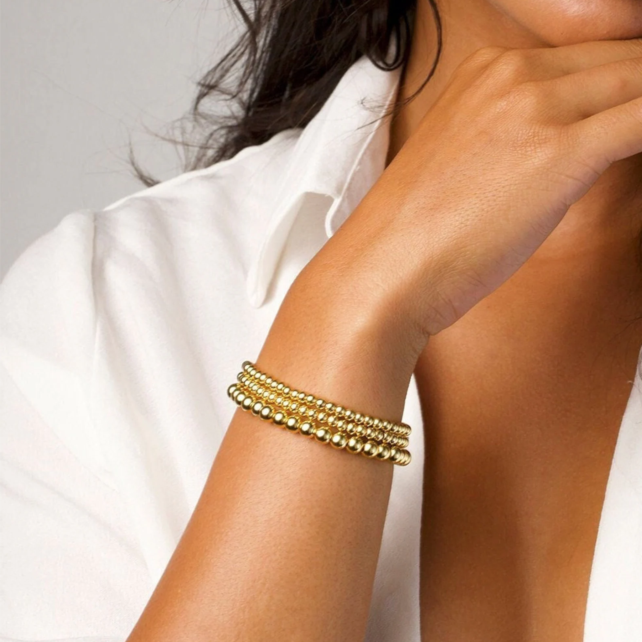 Gold Bead Bracelet