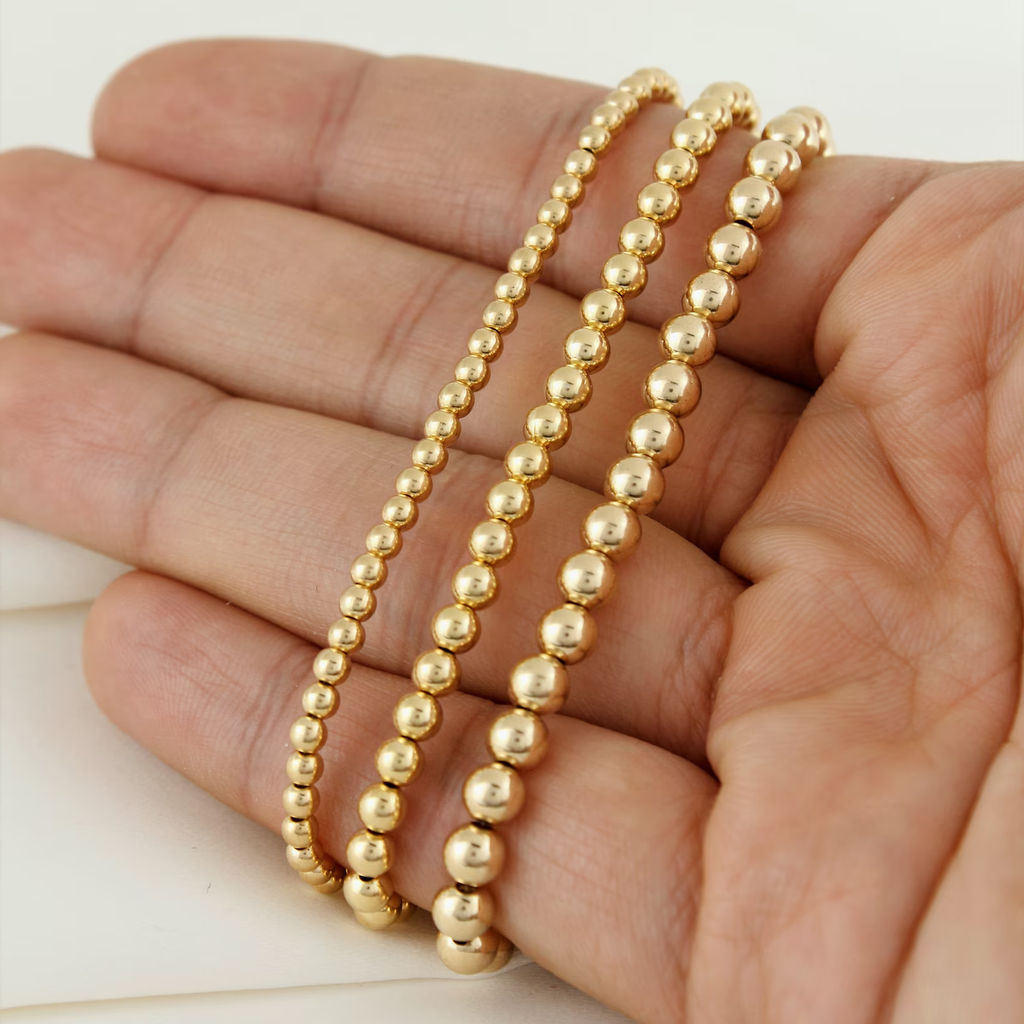 Gold Bead Bracelet