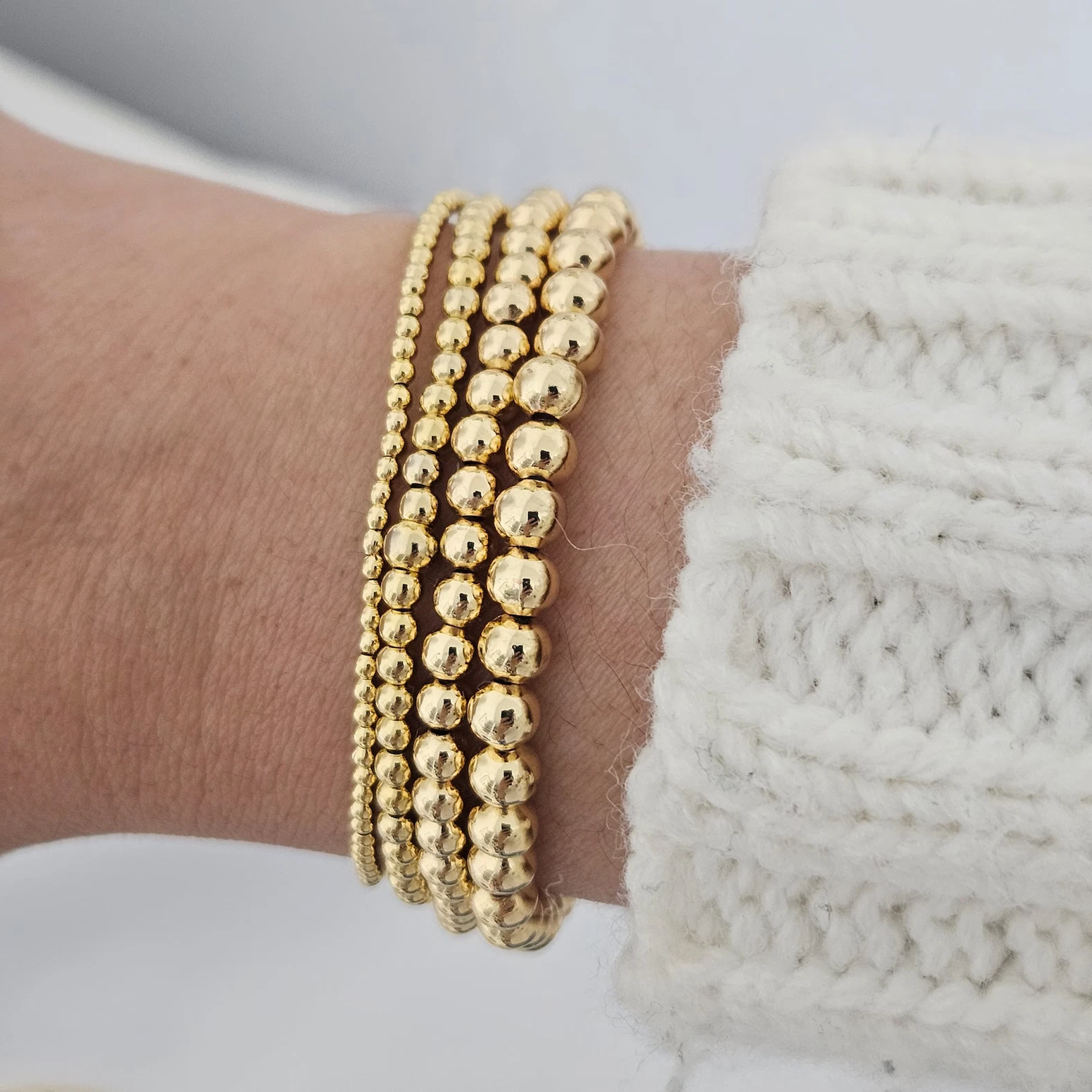 Gold Bead Bracelet