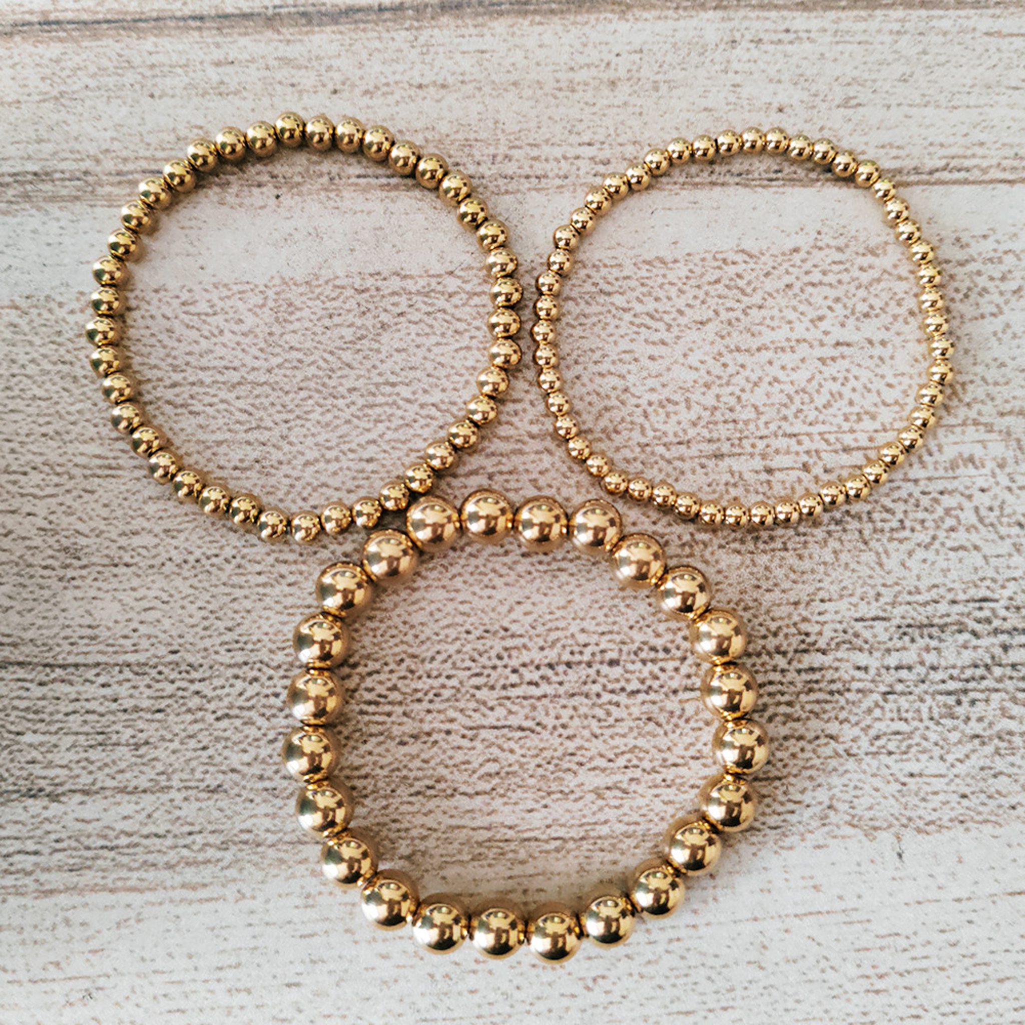 Gold Bead Bracelet