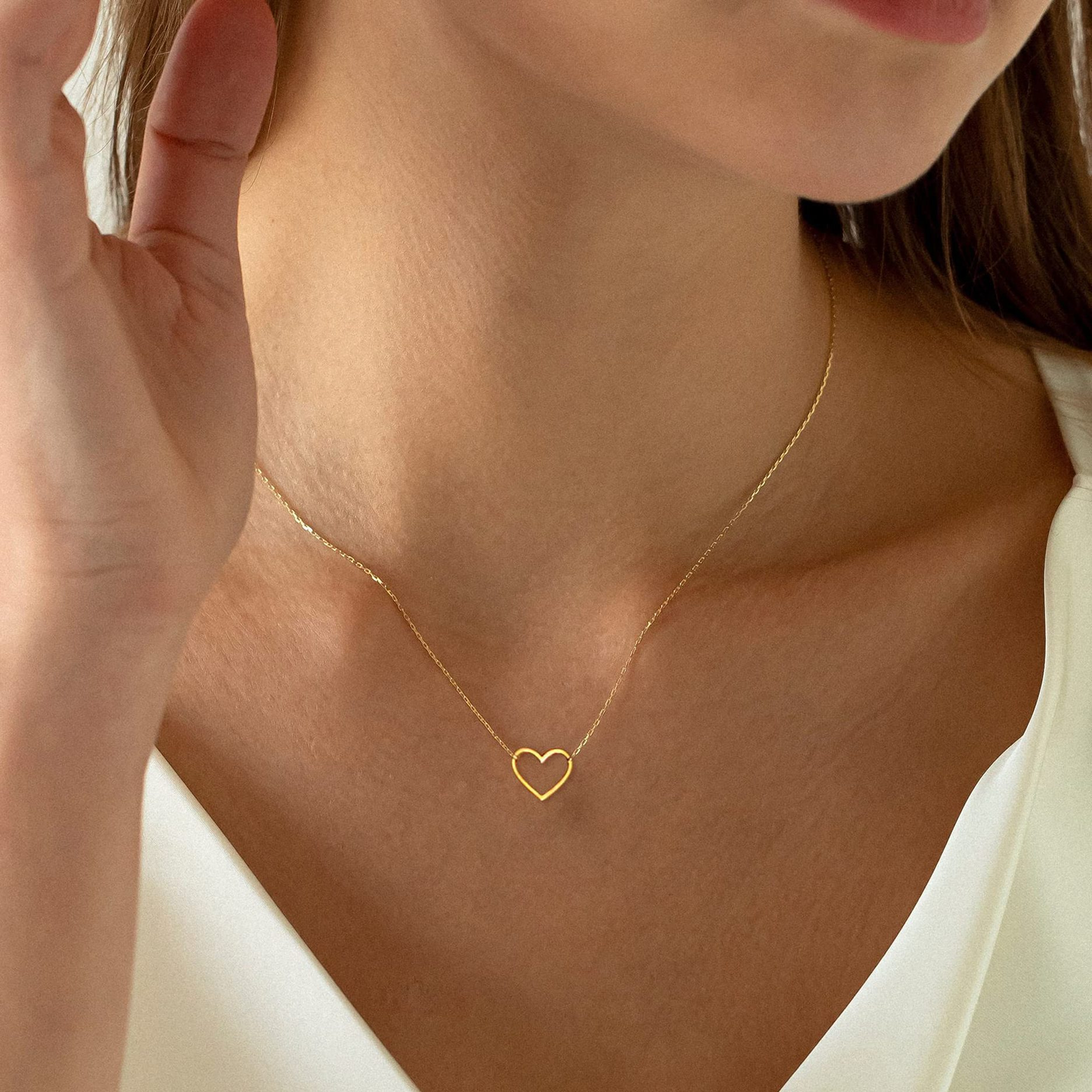 Open Heart Necklace