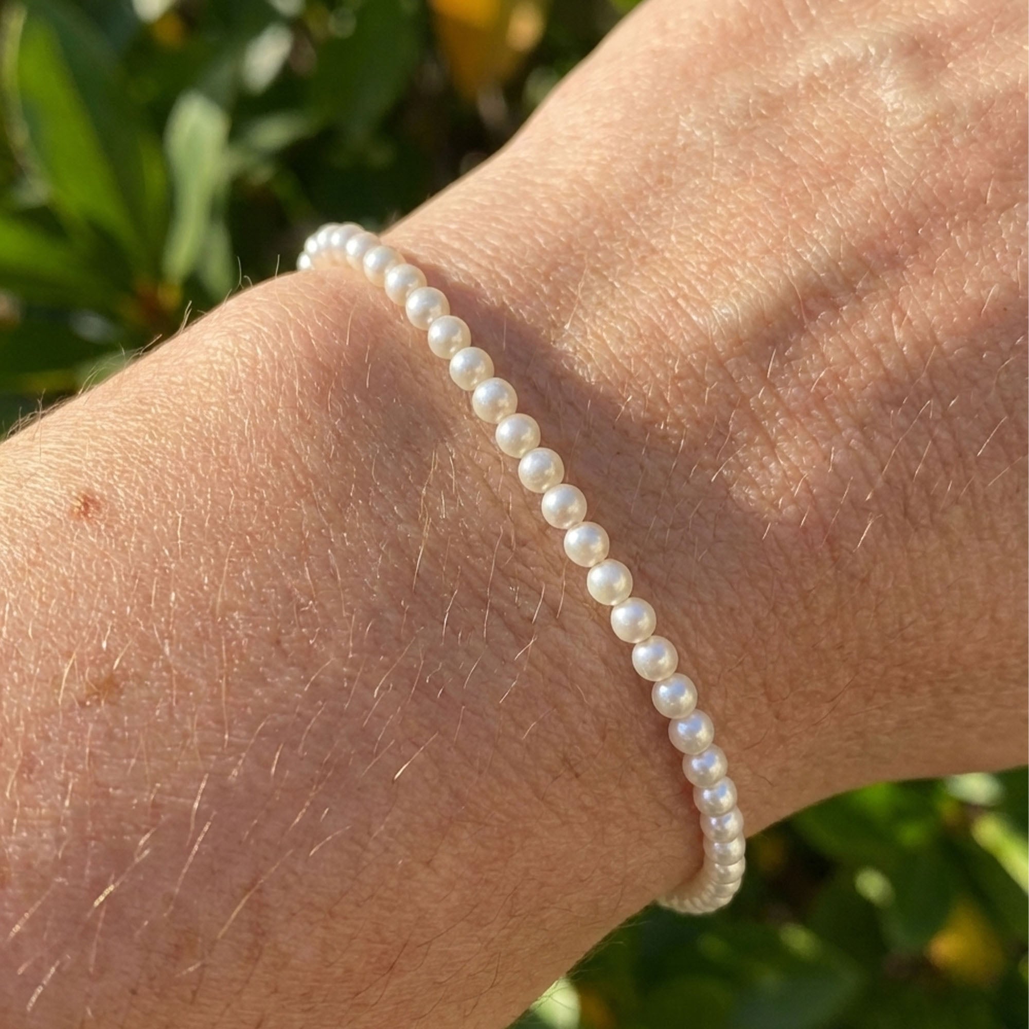 5mm Pearl Bead Bracelet