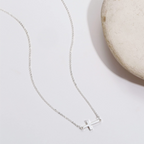 Sideways Cross Necklace