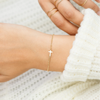 Sideways Cross Bracelet