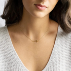 Sideways Cross Necklace
