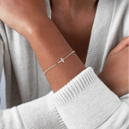 Sideways Cross Bracelet